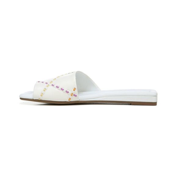 Franco Sarto Bordo3 Leather Slide, White - Picture 2 of 5